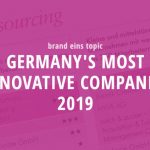 brand eins topic - Germany`s most innovative companies 2019